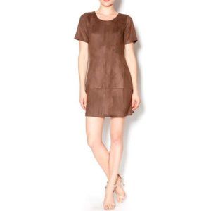 Paper Crane Faux Suede Dress